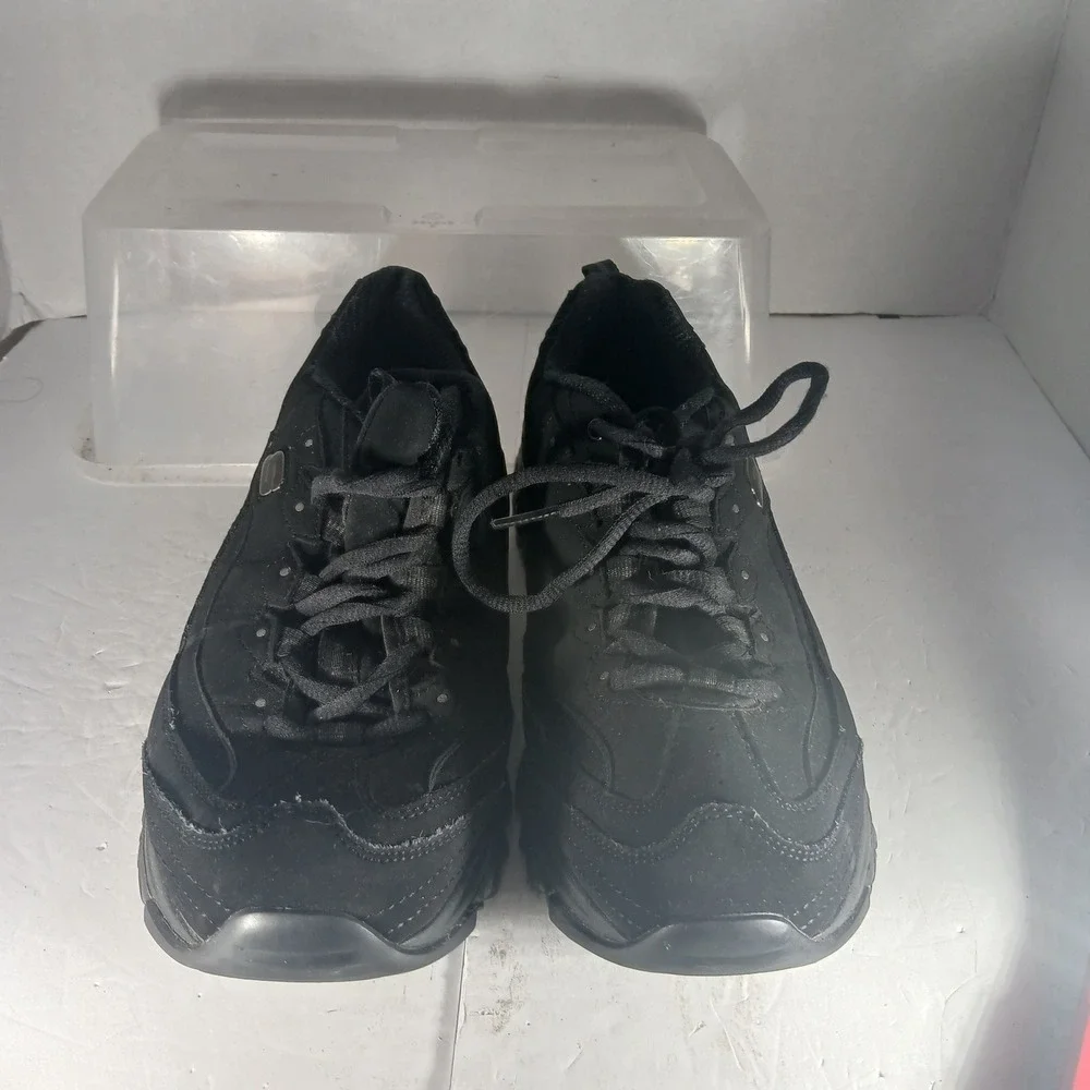 Skechers D'Lites Sneakers 9.5W Black Chunky Dad Shoe Y2K Gorpcore 11949W